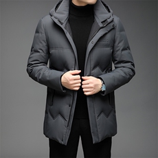 2021中年男士白鸭绒羽绒服男冬季休闲爸爸冬装外套QLMF8250-P305，男装羽绒服，电商B212（原钱塘6029）