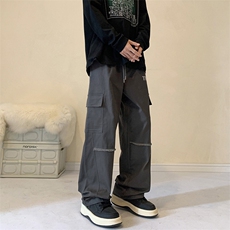 B266-Z200-P60控7823秋季新款高街直筒宽松休闲裤，男装休闲裤，星座B257-1