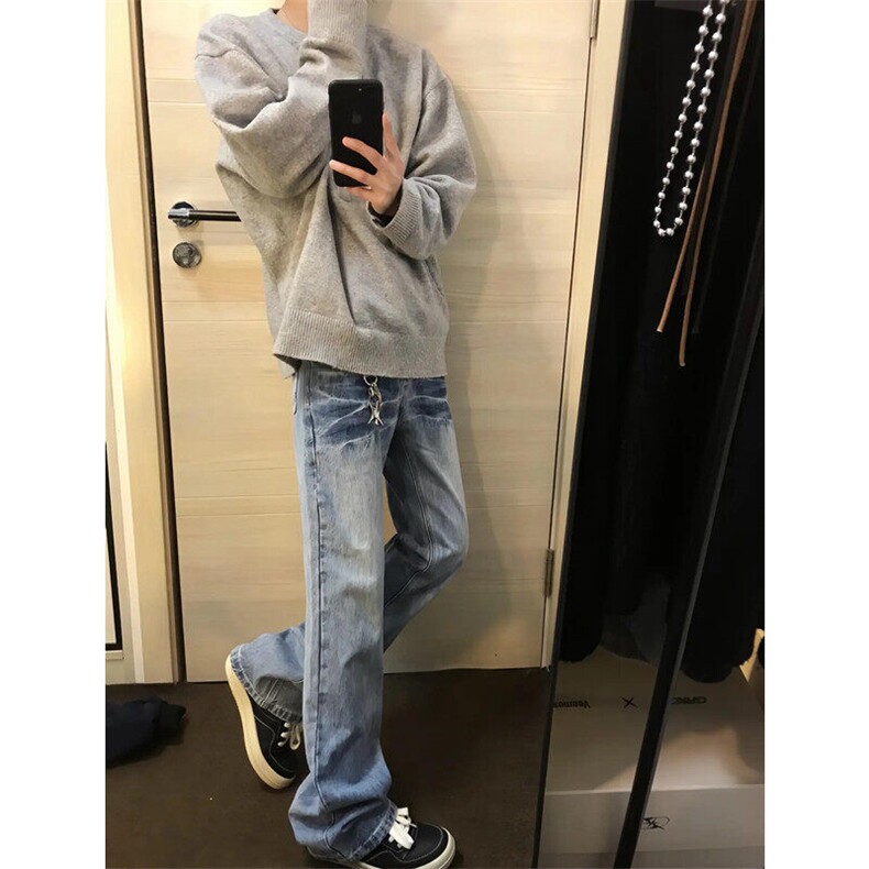 611-3BK0015特价P45美式3cleanfit直筒阔腿男女牛仔裤,男装牛仔裤,星座1218（原611-3）