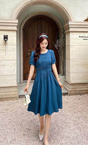 现货夏装新款天丝面料连衣裙爆两色四码，女装连衣裙，艾涵o