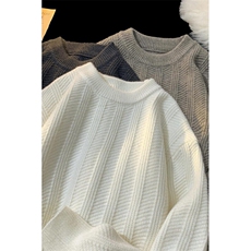 M3985-P60毛衣男款秋冬季新款宽松复古内搭设计感男士潮流圆领，男装针织衫/毛衣，电商D310B