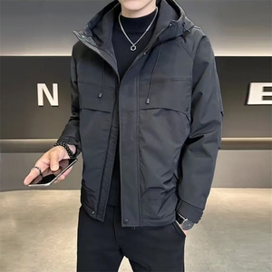 现货动感地带秋冬户外男款防风防水硬壳冲锋衣连帽外套徒步登山服图片