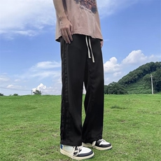 休闲裤男韩版潮流痞子帅气褶皱个性2024秋夏新款ins长裤K4299-P34，男装休闲裤，星座412-3