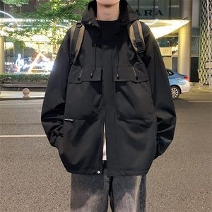冲锋衣男外套春秋款工装夹克男青少年休闲宽松上衣服JK0233-P78图片