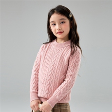 优质彩点纱儿童100%羊毛衫男女童羊绒加厚妞花针织打底中大童毛衣，童装儿童羊毛衫，初丹羊绒童装