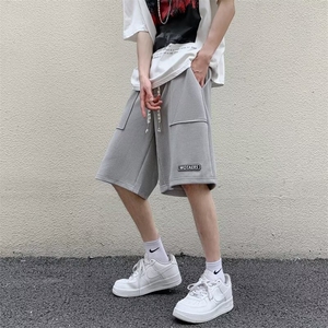 华夫格短裤男生夏季新款潮牌五分裤宽松运动裤1001-1-DK012-P32图片