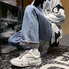 保暖牛仔裤男款冬季加绒加厚潮牌男裤子A080-9291-常规P35加绒P45，男装牛仔裤，电商A080
