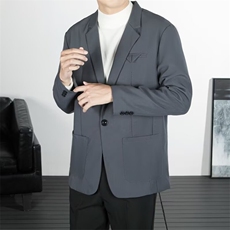 休闲西服外套男生秋冬季韩版潮流商务百搭港风ins痞帅小西装外套，男装西服套装，星座1013