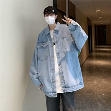 纯色翻领ins新款男长袖春秋外穿时尚青春流行夹克标准J1173-P55，男装夹克，星座1109-3