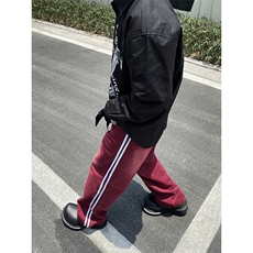 B221美式ins高街暗黑小众宽松直筒运动牛仔裤LK23139-P65控88，男装牛仔裤，电商B221