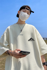 华夫格短袖 直播高品质重磅220克 山印花HT3143-特P16图片