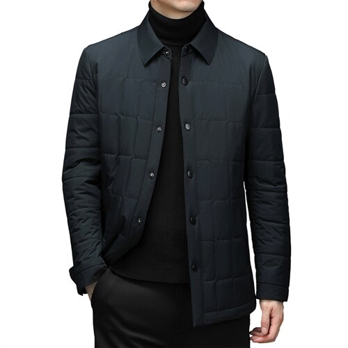 新款冬季加厚休闲棉衣中老年夹克男装爸爸装棉服HM6623-P175，男装棉衣，电商B212（原钱塘6029）