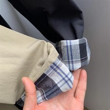 【素妮】2022工装韩版格子里衬风衣，女装风衣，素妮