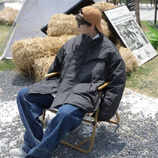 冬季日系简约ins复古高街宽松立领棉衣情侣cityboy棉服W5654-P62，男装棉衣，星座512-2