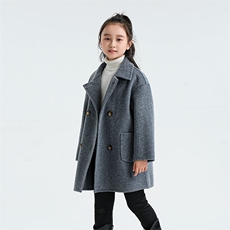 儿童羊毛大衣羊毛秋冬保暖简约休闲时尚，童装儿童羊毛衫，六一童装