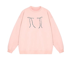 2025年秋季通勤长袖时尚百搭通勤简约休闲两个蝴蝶结，女装卫衣/绒衫，花可