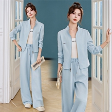 2026年春季新款休闲减龄显瘦两件套套装，女装套装/套裙，布芭啦