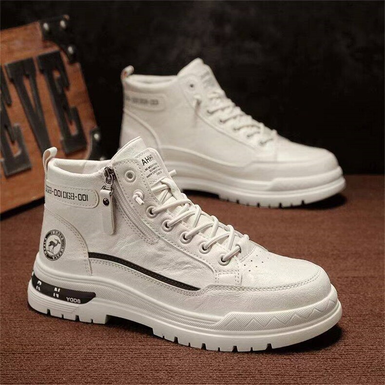 X4541-100马丁靴男秋冬季休闲工装靴男士运动男鞋，男鞋靴子，星座1407-3