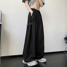 大码潮流亚麻休闲裤夏季薄款复古直筒宽松阔腿裤504-K878-特P40，男装休闲裤，星座504