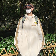 港风新款夏季时尚百搭UPF50+防晒衣薄款夹克外套F62801P65控88，男装防晒衣，电商A268A
