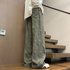 CT18-P30美式高街裤子男女同款宽松直筒休闲裤潮牌潮流青少年，男装休闲裤，电商B323A