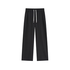冰丝纯色基础款弯刀休闲裤K102平铺92%聚酯纤维8%氨纶(S-2XL)TP24，男装休闲裤，电商A088