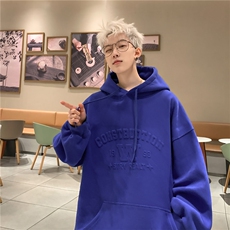 抖音品质供货2025秋冬新款凹凸钢印连帽卫衣A158-WY61-P65，男装卫衣，电商A158