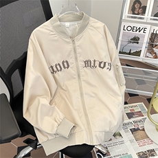 春秋潮流宽松情侣棒球服美式复古潮牌休闲工装夹克外套W8018-P58，男装夹克，星座512-4