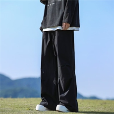 痞帅潮流夏季休闲裤男款宽松运动阔腿长裤子1001-1-K12-p40，男装休闲裤，星座1001-1