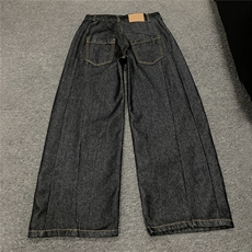 xz905-Z083#P65美式高街宽松阔腿牛仔裤，男装牛仔裤，星座905
