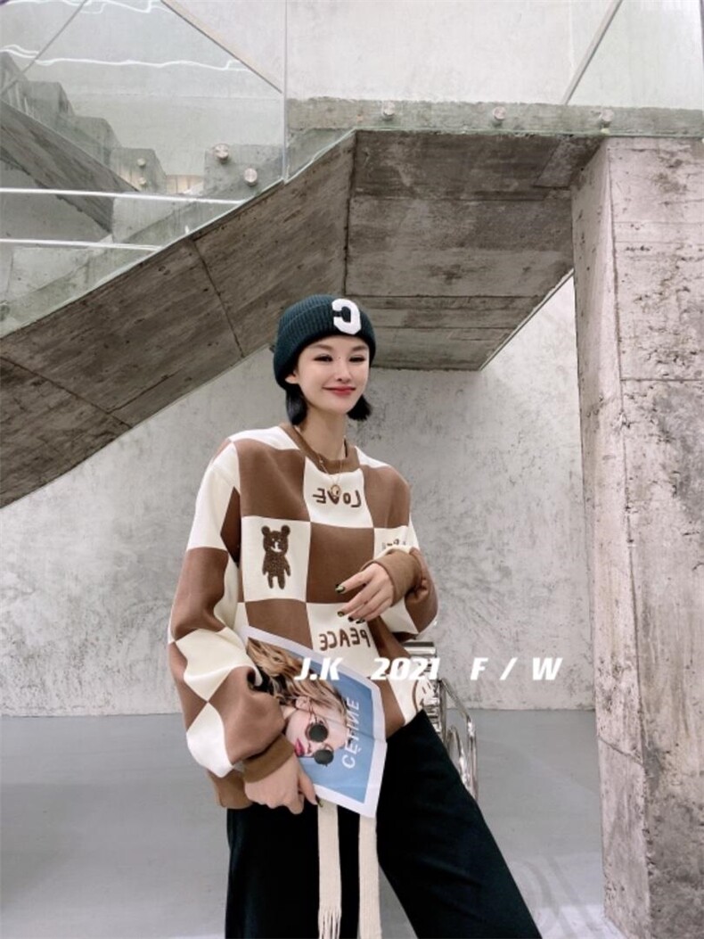 2021冬款加绒卫衣，女装卫衣/绒衫，简蔻