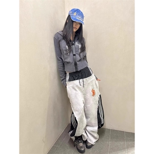 嘻哈潮牌双腰头休闲裤韩版 男裤子 D328-AK7728-P88图片
