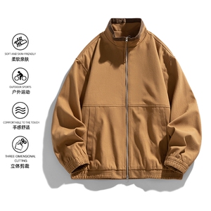 美式复古立领外套男士秋季新款休闲夹克JK02568-P86图片