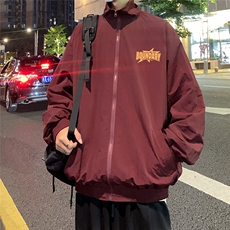 港风23秋季时尚百搭宽松字母印花潮流夹克外套F6322特批60控88，男装夹克，电商A268A
