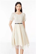 现货夏季气质女人味连衣裙，女装连衣裙，牛牛原创