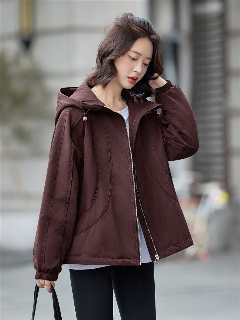 2025年冬季休闲连帽派克服,女装派克服,文熹诺
