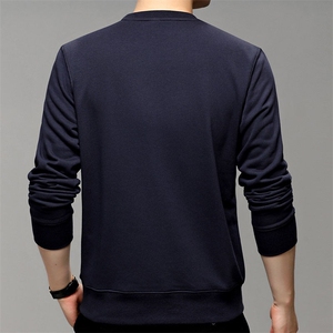 F83130备货足主推款85%棉正肩毛圈基础款卫衣圆领纯色刺绣LOGO图片