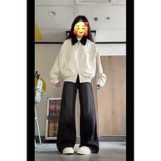 美式vibe设计外套春秋季男女新款痞帅潮牌宽松翻领飞行员夹克上衣，男装夹克，星座601-1