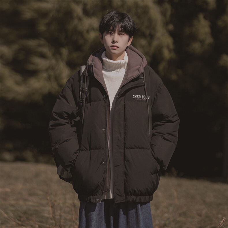 港风山系23冬季宽松字母印花潮流棉服外套MY6470P115控158,男装棉衣,电商A268A
