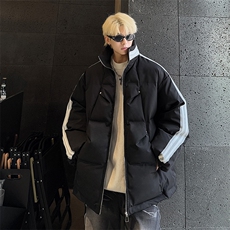 特P95控158168三条杠棉服冬外套情侣格子棉衣立领面包服MY243，男装棉衣，电商B370