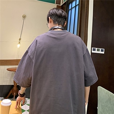 重磅240克精梳双纱精密赛格纺T恤纯棉印花短袖男T6323特P19，男装T恤，星座610B-1