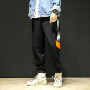 有报告秋冬新款拼接束脚九分男裤休闲裤子 DS527T图片