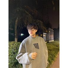 卫衣男款秋季痞帅高级感美式复古外套oversize套头衫，女装短外套，星座1116A（原606A-3）