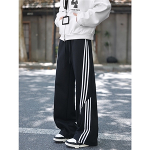 美式秋季新款潮流不规则条纹百搭休闲卫裤B315-K25385-特p40控78图片