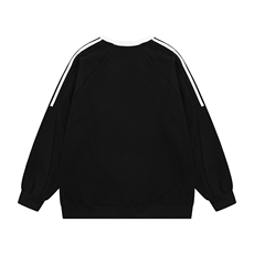光板得物\唯品二开条纹织带拼接插肩袖圆领卫衣A59P30，男装卫衣，电商A247B