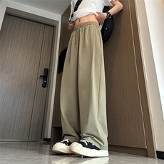 休闲裤男夏季新款冰丝凉感阔腿长裤K019-P28，男装休闲裤，星座214-3
