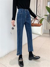 现货秋款烟管牛仔裤，女装牛仔裤，雪儿诱惑