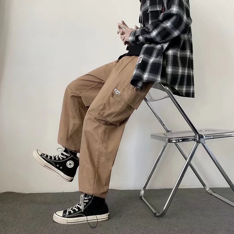纯棉男士秋冬季潮牌ins宽松运动裤束脚休闲长裤A527P35，男装休闲裤，星座1116-2