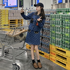 2023秋装新款牛仔套裙两件套B191-1155-P155-K208，女装套装/套裙，浙宝210（原浙宝191）