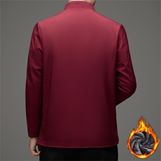 常货中老年加绒棉衣唐装外套男士复古盘扣风棉服外套中式唐装，男装棉衣，钱塘723